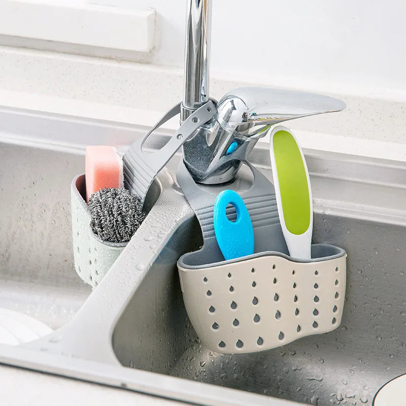 Soap Sponge Drain Sink Rack