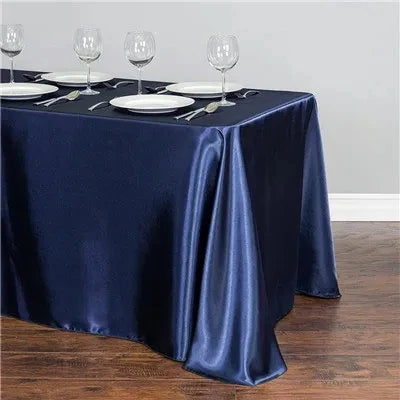 Solid Color Satin Table Cloth