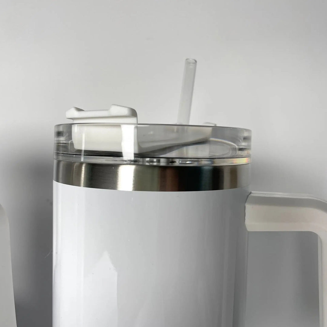 Sublimation Blank Tumbler with Lid and Straw