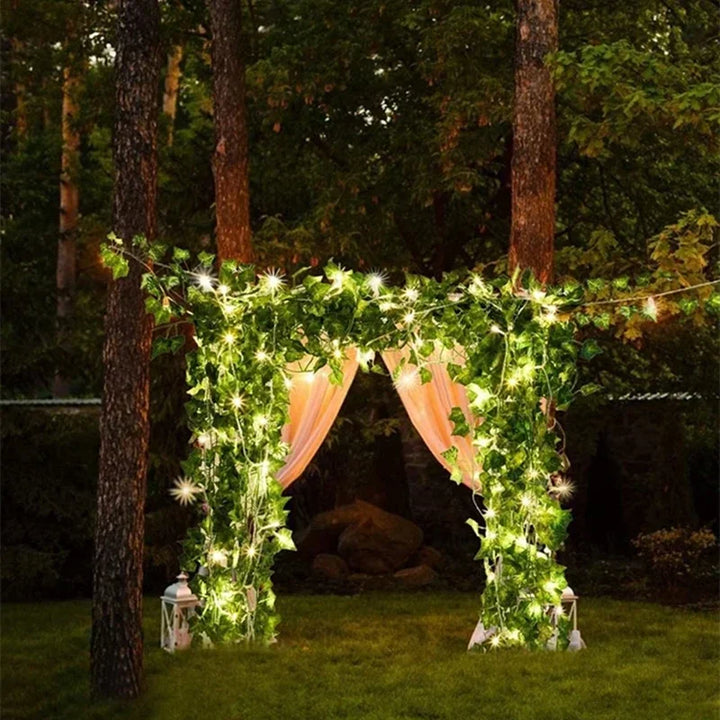 Fake Creeper Green Leaf Vine LED String Lights