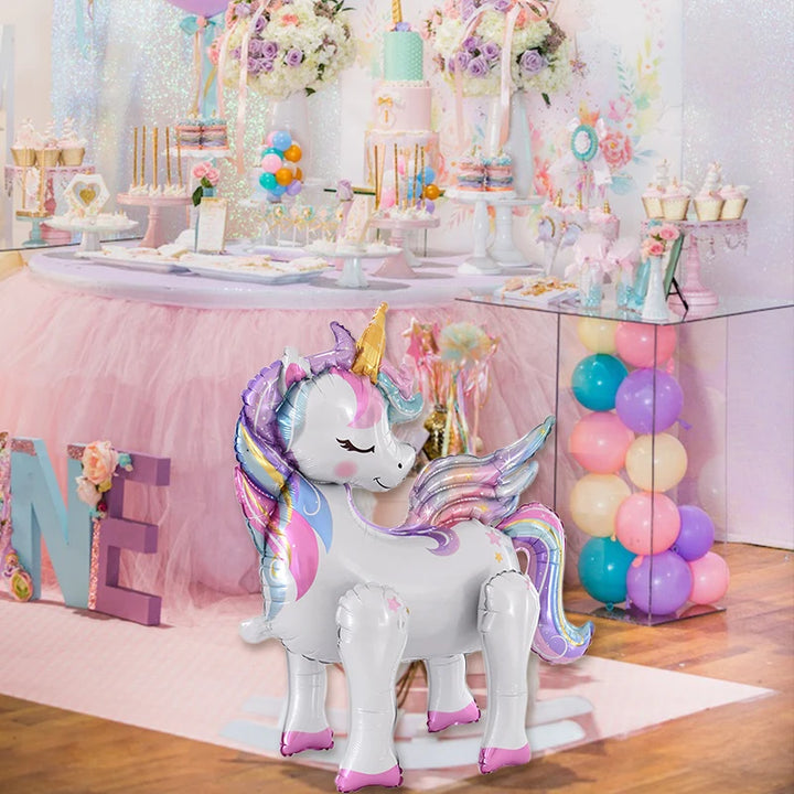 Large Standing Unicorn Foil Balloons