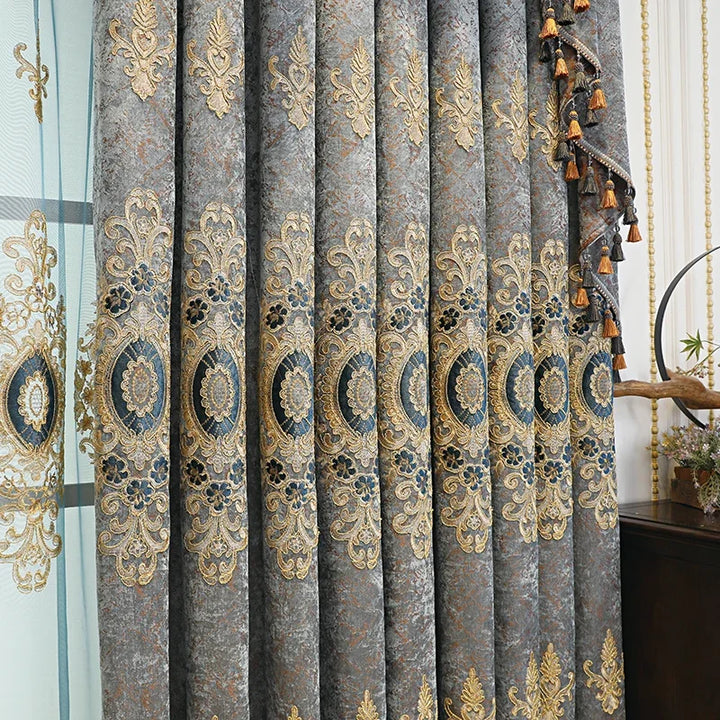 Set of Luxury Chenille Curtains