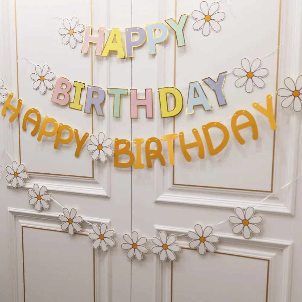 Happy Birthday Party Decoration Banner