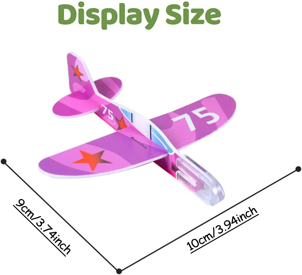 Kid's DIY Multicolor Foam Airplane Toys