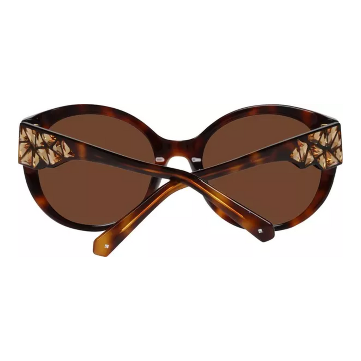 Swarovski Brown Plastic Sunglasses