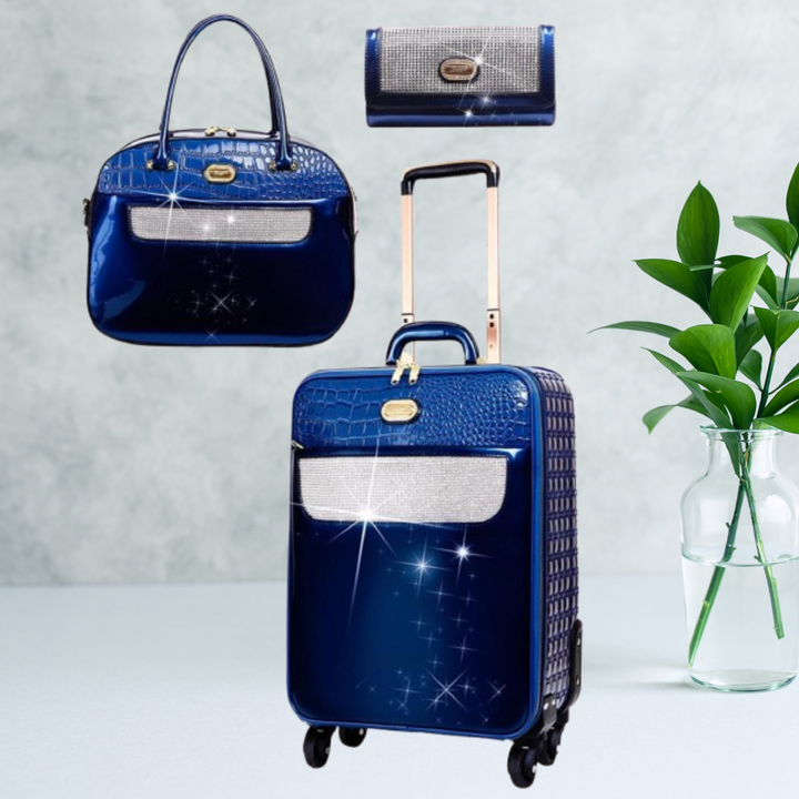 Sleek and Steady Signature 3 Pcs Vegan Luggage Set