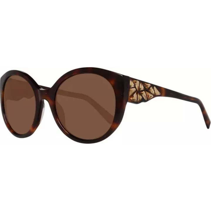 Swarovski Brown Plastic Sunglasses