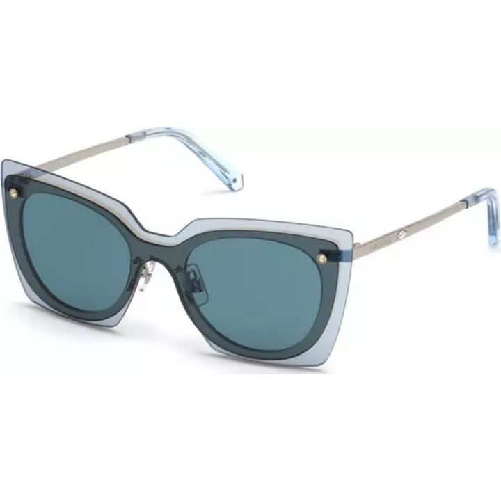 Swarovski Gray Plastic Sunglasses