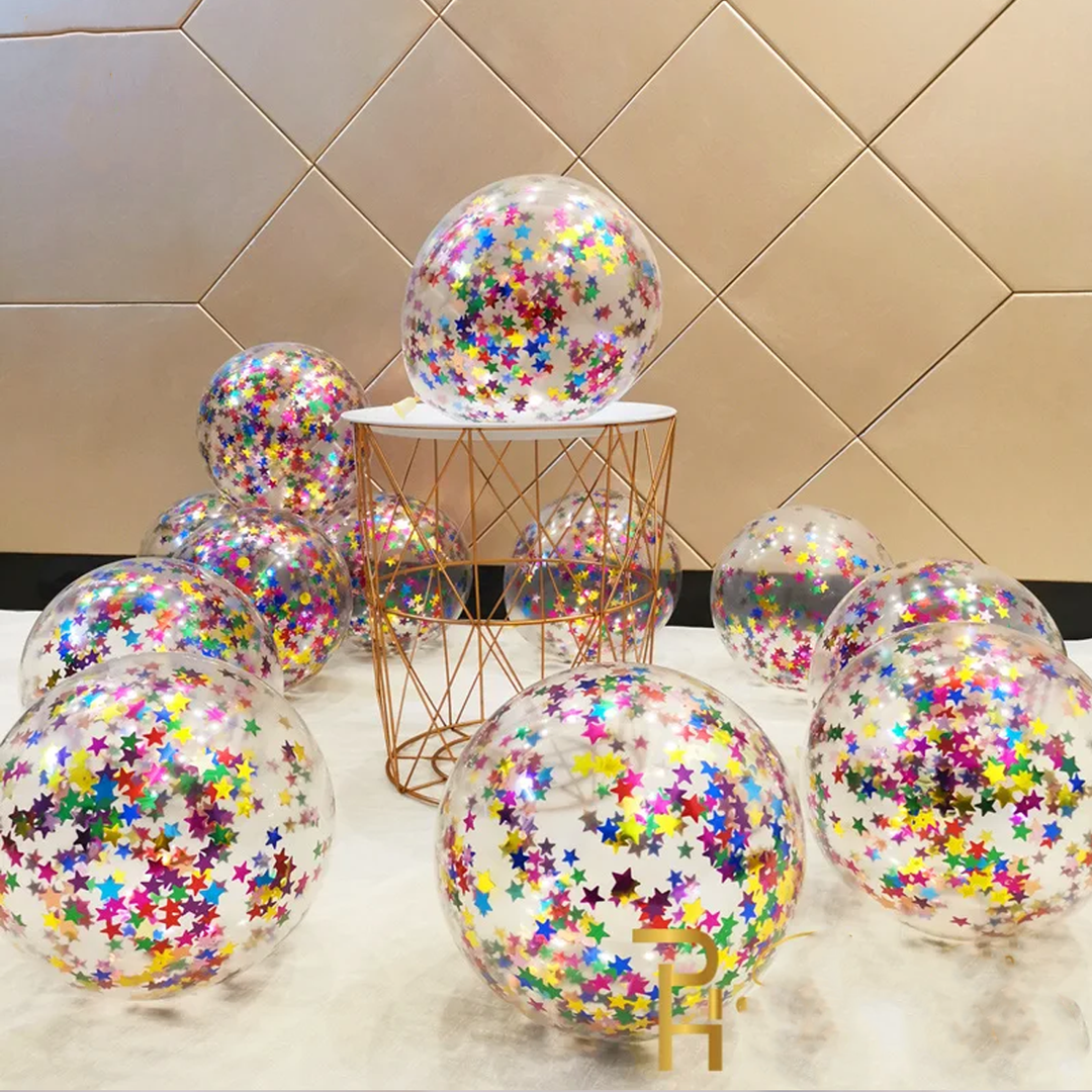 Transparent Confetti Balloons