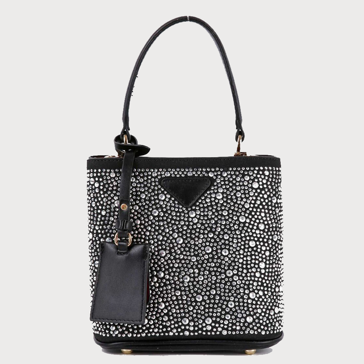 Petite Rhinestone Sparkler Bucket Bag