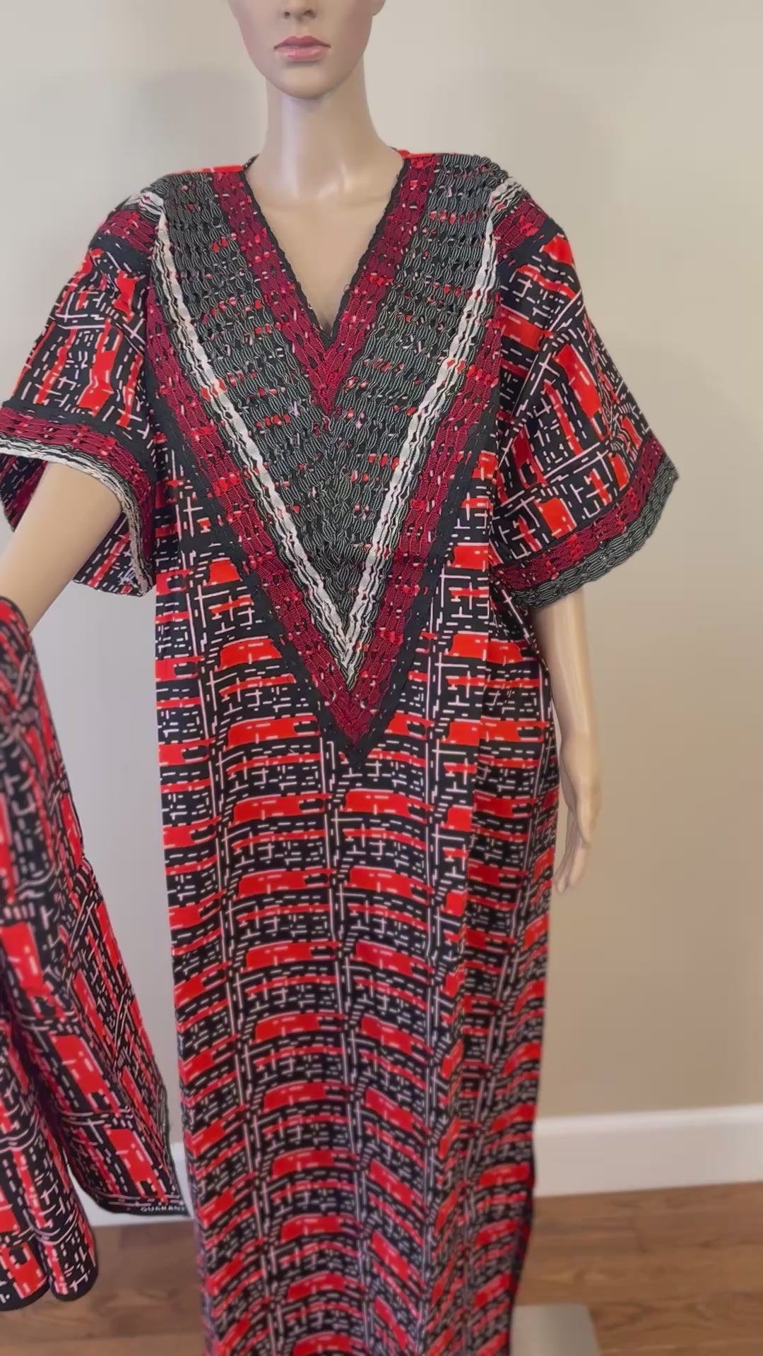 AFRICAN WAX PRINTS ANKARA BOUBOU GOWN STYLE MAXI KAFTAN